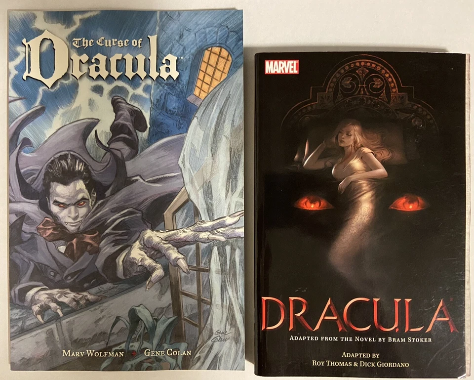德古拉图画小说 吉恩·科兰、马夫·沃尔夫曼和罗伊·托马斯套装 — 第 1/4 张图片