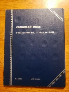 Whitman Canadian Dime Blue Folder Number One 1937 to Date NEW - Bild 1 von 5