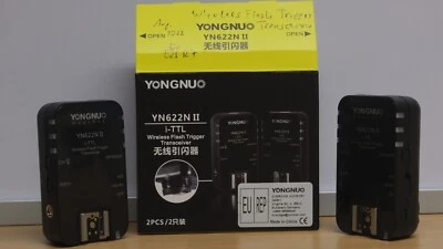 Nikkon Wireless i-TTL Flash Trigger: YONGNUO YN622N II 2.4G x2 - Image 1 of 3