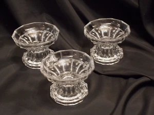 Crystal Candle Holders For Taper Candles Set 3 - Imagen 1 de 7
