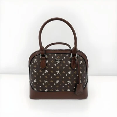 Шикарная коричневая кожаная сумка David Jones - идеальное сочетание стиля и функции - Изображение 1 из 4