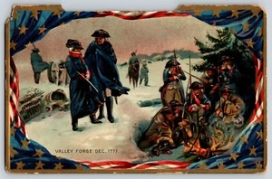 Postcard - TUCK Valley Forge 1777 - George Washington Patriotic - Picture 1 of 2
