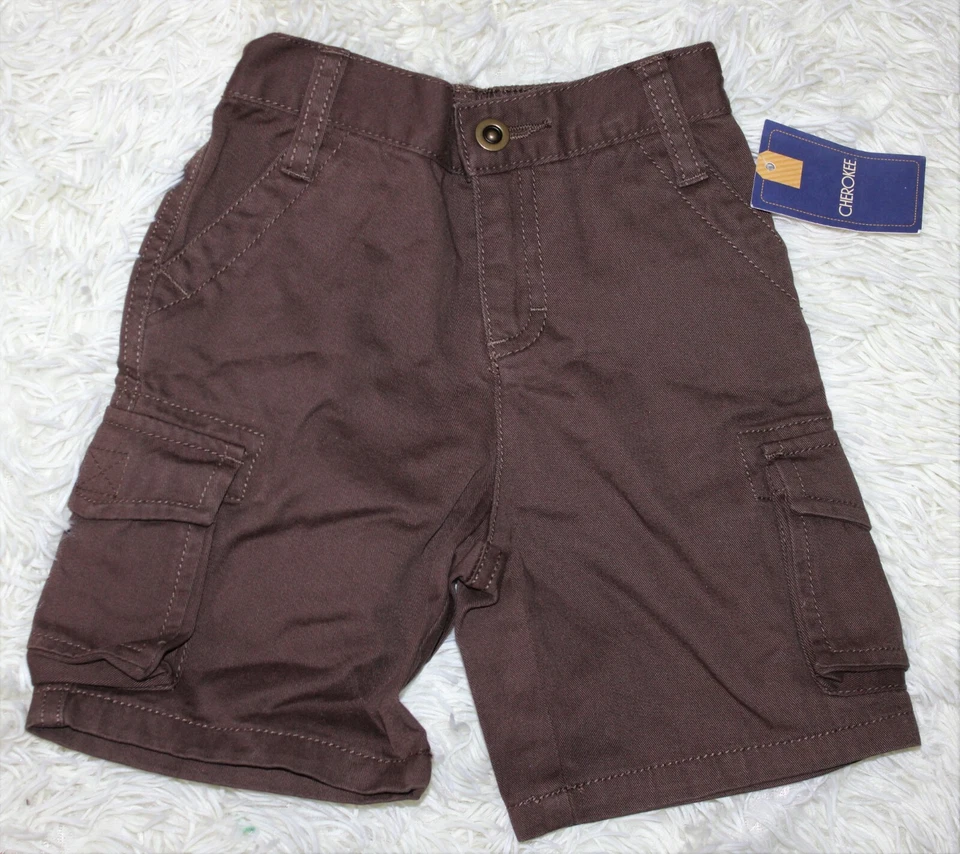 Cherokee cargo shorts niño talla 12 meses marrón NUEVO Foto 1 de 1