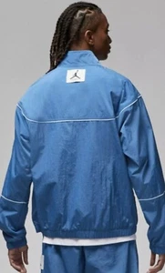 ($125 MSRP) Size Medium - Nike Air Jordan Flight Blue Full Zip Jacket DV7624-485 - Picture 1 of 4
