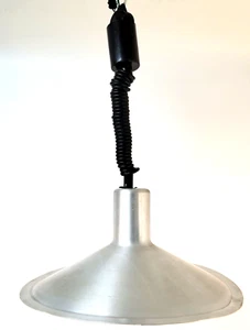 Mid-century Aluminium Pendant Lamp Vintage Atomic Space age UFO Swag Adjustable - Picture 1 of 12