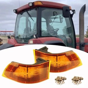2X LED Amber Warning Light For Case IH MX Series Magnum MX180 MX200 MX210 MX215 - Picture 1 of 6