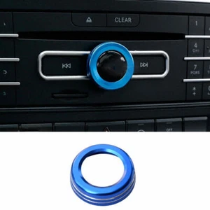 Blue Aluminum CD Switch Button Knob Cover Trim 1X Fit For Benz C-Class 2007-2014 - Imagen 1 de 9