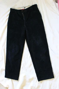 GAP Girls Navy Blue Thick Corduroy Pants Sz 14 Regular Adjustable Waist Easy Fit - Picture 1 of 7