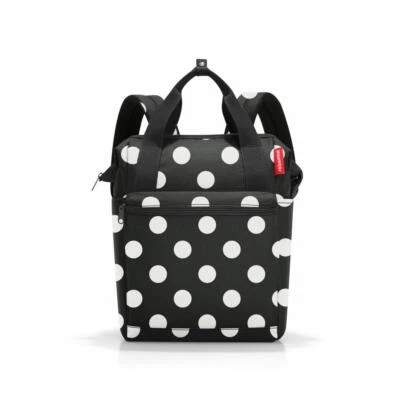 reisenthel allrounder R Rucksack Tragetasche Tasche Polyester Dots White 12 L - Bild 1 von 3