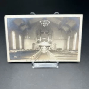RPPC M.E. Church St Johnsbury VT 1908 Photo Postcard - Burned down in 1915 - Picture 1 of 6
