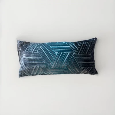 Kevin O'Brien Entwined Velvet Throw Pillow Pacific Boudoir 7x15 New with Tags - Image 1 of 4