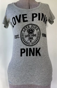 Camiseta para mujer Victoria's Secret rosa 'Love Pink' talla XS - Imagen 1 de 5