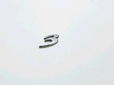 2004-2013 MAZDA 3 MAZDA3 LETRA TRASEIRA SÍMBOLO EMBLEMA CROMADO LOGOTIPO EMBLEMA FABRICANTE DE EQUIPAMENTO ORIGINAL - Imagem 1 de 3