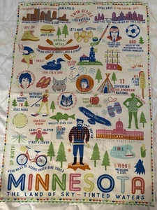 Vintage Minnesota Geschirrtuch Küche 19 x 25 Zoll - Bild 1 von 4