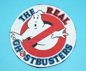THE REAL GHOSTBUSTERS 3" NO GHOST LOGO FELT PATCH 1986 KENNER - Foto 1 di 2