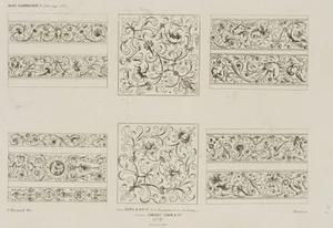 O. REYNARD (*1817), Florale Ranken, nach SIEBMACHER, Repro Barock Architektur - Picture 1 of 4