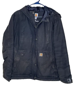 Chaqueta Carhartt Full Swing Cryder Mediana 8/10 102246 Thinsulate Quick Duck Negra - Imagen 1 de 15