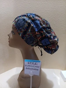 Black Panther & Women Warriors (orange) Women's Euro/Chef Surgical Scrub Hat - Picture 1 of 5