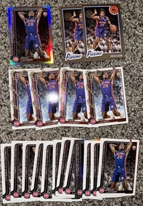 2025-26 Topps Chaz Lanier SP RC Lot/19 45th Silver Rainbow Holo Foil Pistons ROY - Bild 1 von 1