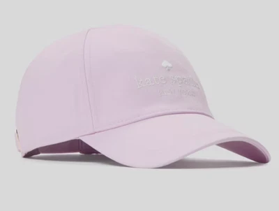 NUEVA GORRA DE BÉISBOL DE ALGODÓN CON LOGO DE NUEVA YORK PARA MUJER KATE SPADE ROSA CLARO KSNY Foto 1 de 2