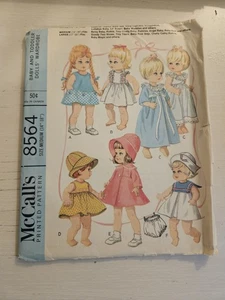 McCall's 8564 Vintage 60er Baby & Kleinkind Puppenschrank Muster 14"-18" - Bild 1 von 3