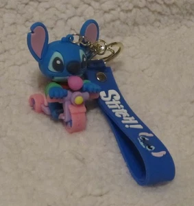 Stitch Cartoon Key-chains Purse Charms Zipper Pulls PVC Material Various Straps - Picture 1 of 3