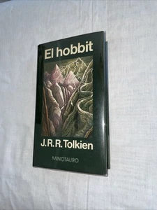 rare El Hobbit (Lord of the rings The Hobbit J.R.R. Tolkien 1984) Spanish HC DJ - Imagen 1 de 13