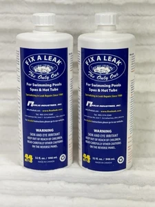 Paquete de 2 líquidos de reparación de fugas Marlig Fix-A-Leak para piscina spa bañera de hidromasaje 32 oz cada uno - Imagen 1 de 3