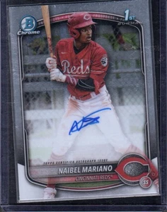 2025 Bowman #CPA-NM Naibel Mariano Chrome Prospects Autographs - Picture 1 of 2