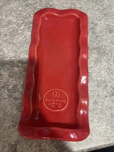 Emile Henry France Cucchiaio da Cucina in Ceramica Rosso Poggia 02.61 904 Modello Depose - Foto 1 di 4
