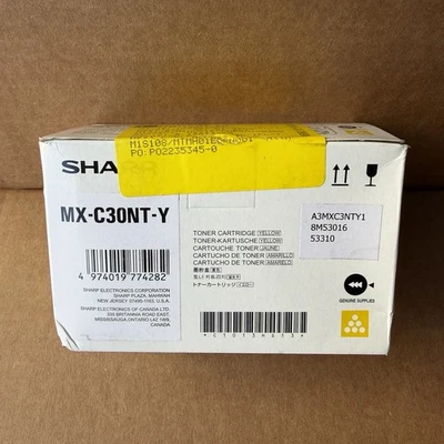 Cartucho de tóner amarillo SHARP MX-C30NT-Y Foto 1 de 4