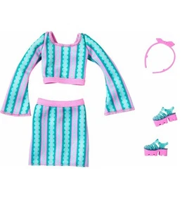 Barbie Fashion Paket Grün und Print Fashion HYV19 - Bild 1 von 3