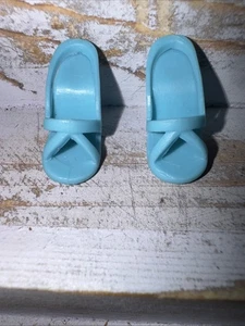 Blue Strappy Shoes Barbie Doll High Heels Sandals fit Silkstone Model Muse - Picture 1 of 4