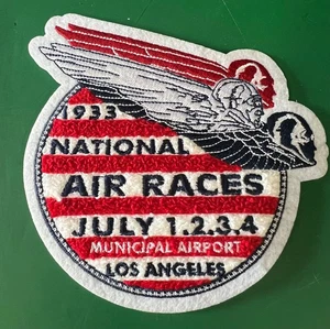 1933 NATIONAL AIR RACES CHENILLE BREAST PATCH - Bild 1 von 5