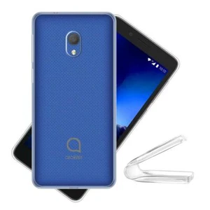 For Alcatel 1C 2019 5003D Genuine Black Clear TPU Gel Silicone Phone Case Cover - Picture 1 of 13