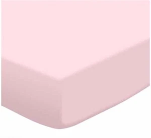 Baby Crib Fitted Sheets Round or Rectangle 300 th Count Pink White Blue or Ivory - Bild 1 von 6
