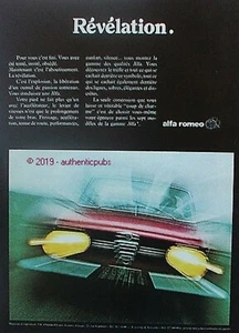 PUBLICITE ALFA ROMEO AUTOMOBILE REVELATION LE TREFLE DE 1976 FRENCH AD PUB - Picture 1 of 1