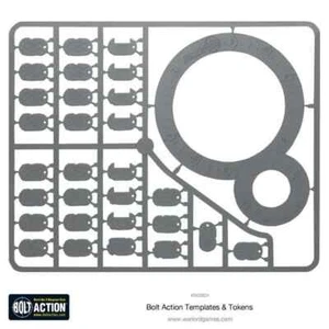Plantilla de acción Bolt Warlord Games 28 mm Segunda Guerra Mundial fuera de paquete nunca usada - Imagen 1 de 1