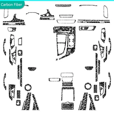 Kits completos de molduras interiores de fibra de carbono forjada 85 piezas para Audi Q7 SQ7 4M 2016-19 Foto 1 de 4