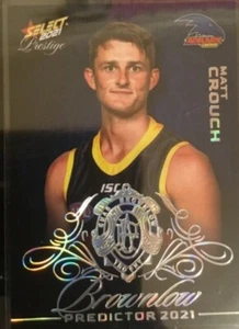 AFL Select Prestige Brownlow Predictor 2021 Matt Crouch BPP1 020 - Imagen 1 de 1