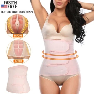 After Pregnancy Postpartum Postnatal Recovery Belly Wrap Belt Shapewear Girdles - Picture 1 of 19