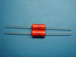 (2) SPRAGUE 192P224X9080 .22uF 80V 192P AXIAL ORANGE PACER CAPACITOR NOS - Picture 1 of 4