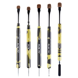 KADS French Gel Acrylic Nail Art Kolinsky Brush With Dotting Tool Clean Up Brush - Picture 1 of 22