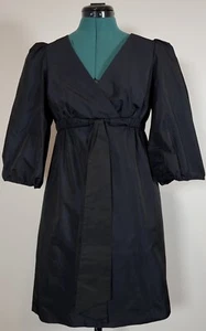 BCBG Maxazria Black Shoulder Puff Dress Size Small - Picture 1 of 17