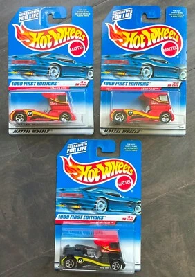 Hot Wheels SEMI FAST - 1999 First Editions VARIATION Lot!  #914 3 Different! - Image 1 of 4