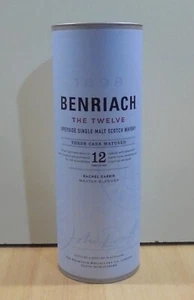 BENRIACH THE TWELVE SINGLE MALT SCOTCH WHISKY CYLINDER HARD PAPER CASE EMPTY - Picture 1 of 10