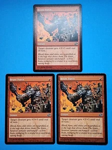 3x Brute Force Planar Chaos 2007 Mtg Magic Card Red Mountain Instant 116 - Picture 1 of 4