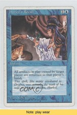 1995 Magic: The Gathering - Core Set: 4th Edition Hurkyl's Recall READ 0e3