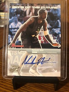 2003-04 BOWMAN SIGNS OF THE FUTURE AUTOGRAPH NDUDI EBI free shipping!