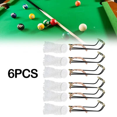 Billiard Table Slide Track with Net Bags Snooker Billiard Table Pocket Rail - Image 1 of 4